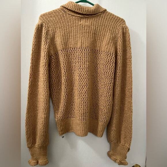 Free People Care FP Snowdrift Pullover Sweater in Camel Heather - Picture 13 of 16